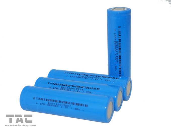 باتری لیتیوم IFR18650 3.2V LiFePO4 باتری 1400mAh برای چراغ قوه