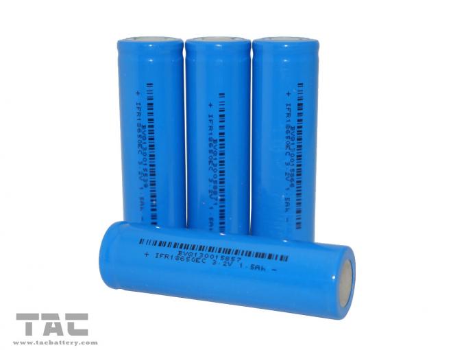 باتری لیتیوم IFR18650 3.2V LiFePO4 باتری 1400mAh برای چراغ قوه