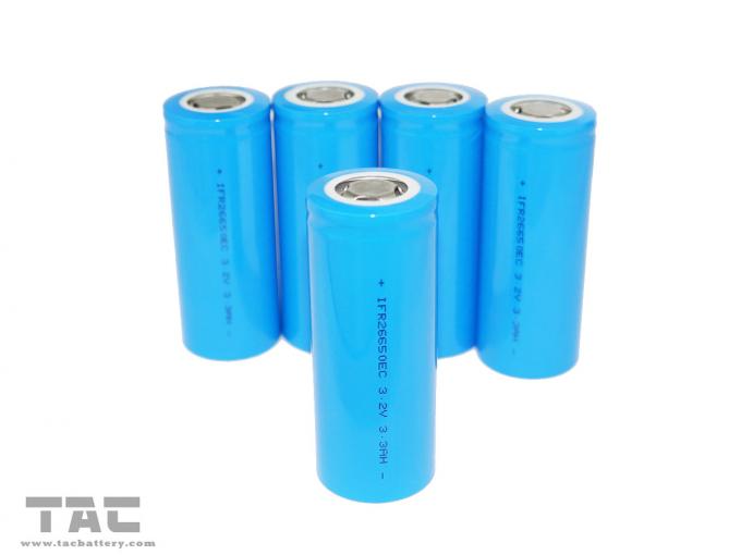 نوع انرژی لیتیوم یون 3.2 ولت LiFePO4 باتری 26650 3200mAh برای بسته باتری E-bike