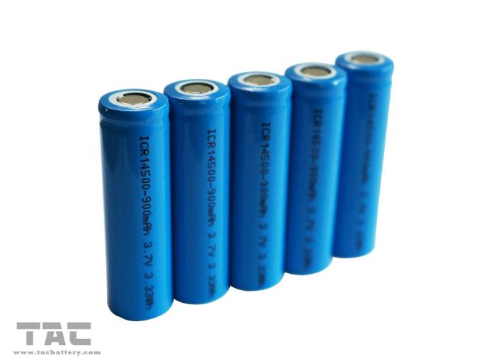 باتری با ظرفیت بالا 3.7V 14500 / AA قابل شارژ باتری لیتیوم یون استوانه ای