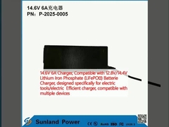 14شارژر 6V 6A، سازگار با 12.8V / 14.4V لیتیوم فوسفات آهن (LiFePO4) شارژر باتری، به طور خاص برای ابزارهای الکتریکی / شارژر کارآمد الکتریکی طراحی شده است، سازگار با چندین دستگاه