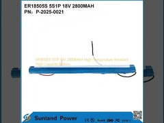 باتری با ظرفیت بالا و مقاوم در برابر دمای بالا ER18505S 5S1P 18V 2800MAH