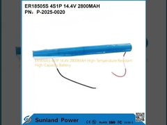 ER18505S 4S1P 14.4V 2800MAH باتری با ظرفیت بالا و مقاوم در برابر دمای بالا