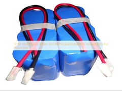 12.8V 4.6AH لیتیوم یون ابزار برق باتری های قابل شارژ برای پلی موبیل