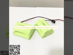 2000mAh باتری های قابل شارژ NiMH AA با 500 چرخه